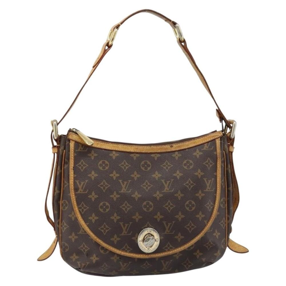 Louis Vuitton Monogram Tolum GM Shoulder Bag Brown
